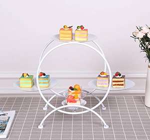 Plato de pastelería para cupcakes de alta demanda, soporte de pastel de Metal hecho a mano, suministros de boda, soporte de pastel real, personalización de tendencia - Product Image 2