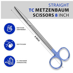 Kit de sutura de instrumento quirúrgico Premium más vendido, tijeras rectas Metzenbaum, fuente de alimentación Manual de acero inoxidable - Product Image 2
