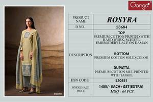 Collection Salwar Kameez en coton imprimé de qualité supérieure catalogue complet disponible tarif de gros pour les vêtements de fête-vêtements indiens pakistanais - Product Image 6