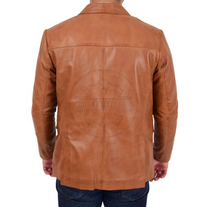 Approvisionnement direct en usine Nouvelle arrivée Manteau en cuir pour hommes en stock - Product Image 2