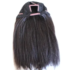 Schöne upart verworrene Perücke menschliches Haar, Mode upart Perücke jungfräuliches Haar für schwarze Frauen brasilia nisches Haar mit glattem