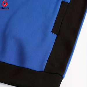 บริการออกแบบเสื้อฮู้ดดี้ผู้ชายแบบ OEM ผ้าฝ้ายฟลีซ 100% ระบายอากาศได้ดี แห้งเร็ว ทรงหลวม 2 ชิ้น คุณภาพสูง แขนยาวสำหรับฤดูหนาว - Product Image 4