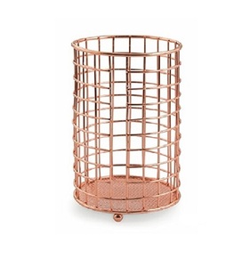 Porte-cuillères de cuisine moderne en métal, couleur or rose, porte-couverts et lecteur d'esprit. - Product Image 1