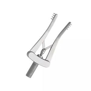 Écarteur à rétention automatique Alm Écarteurs à spéculum émoussé Instruments orthopédiques chirurgicaux en acier inoxydable de haute qualité 3 dents 4x4 - Product Image 1