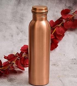 Botellas de agua de cobre a granel de alta calidad, varios acabados (martillado/liso/impreso), directo de fábrica - Product Image 6