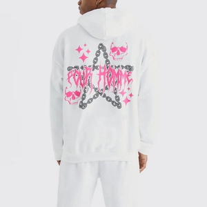 Chándal blanco de invierno para hombre con logotipo personalizado de alta calidad OEM, ropa de talla grande - Product Image 2