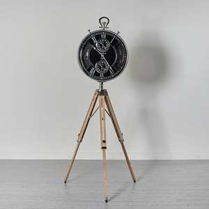 Reloj de Metal con Trípode Ajustable, Decoración de Salón, Exhibición de Pie - Product Image 3