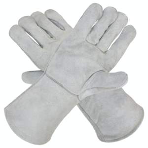 Meilleure performance Gants de sécurité réfléchissants ignifuges en cuir de vachette fendu avec toile d'aramide pour la construction de soudage - Product Image 1