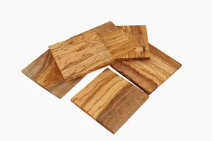 ชุดที่รองแก้วไม้รูปทรงสี่เหลี่ยมสำหรับใส่เครื่องดื่มและถ้วยกาแฟ - Product Image 4