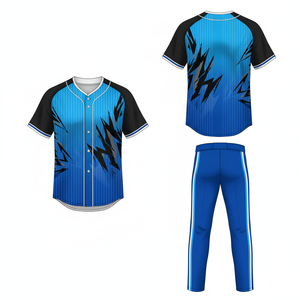 Uniforme de Béisbol Personalizado 2026, Conjunto de Malla 100% Poliéster Transpirable, Cuello en V, Sublimación de Precisión, Ropa de Equipo Unisex al por Mayor - Product Image 3