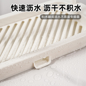 Multi-Functional Plastic Storage <b>Rack</b> for Bathroom and <b>Kitchen</b> Drain Dishcloth Towel <b>Rack</b> with Storage Basket - Product Image 4