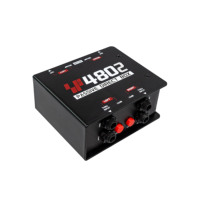 Boîte directe passive 2 entrées/2 sorties, convertisseur audio non symétrique/symétrique, adaptateur de signal de scène, accessoire audio-vidéo, cartes son, mélangeurs