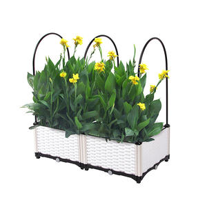 Macetero rectangular <span class=keywords><strong>de</strong></span> jardín, jardín, cama vertical, flores <span class=keywords><strong>de</strong></span> plástico, pvc - Product Image 2