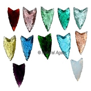 Agate indienne en forme d'aigle tricoté à la main Agate indienne 2 pouces en vrac Agate Flint Arrowhead Indian Arrowhead - Product Image 3