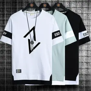 Élection T-shirt en coton à manches courtes respirant et écologique pour hommes taille personnalisable couleur fabricant indien de soie - Product Image 5