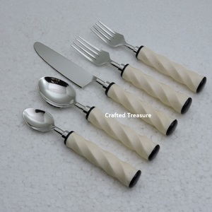 Cubiertos de acero inoxidable para el hogar y restaurante de alta calidad a granel, vajilla de boda, cuchara, tenedor, cuchillo, juego de cubiertos dorados - Product Image 2