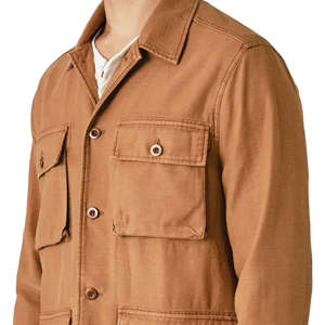 2023 nouvelle chemise en coton personnalisée vestes imperméables veste de travail légère pour hommes surchemise pour hommes - Product Image 4