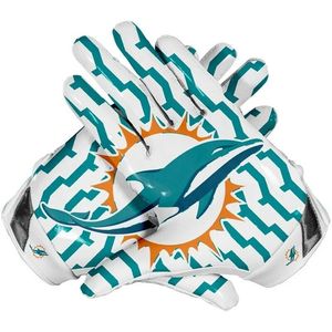 Guantes de Fútbol Americano Ligeros Personalizados para Hombre, Guantes de Portero con Protección UV, Logotipo de los Dolphins, Cuero PU Transpirable - Product Image 3