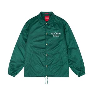 แจ็กเก็ตกันลมแบบบางเคลือบโพลีเอสเตอร์สำหรับฤดูหนาวพร้อมโลโก้และสีที่กำหนดเอง - Product Image 2