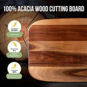 Plateau de service en bois naturel fini personnalisé pour cupcakes salade de fruits plateau/planche de pendaison de crémaillère multifonction pour ustensiles de cuisine - Product Image 5