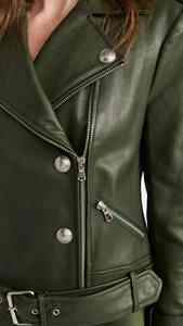 Veste en cuir pour femme à quantité minimale de commande bas nouveauté veste en cuir pour femme veste en cuir de haute qualité pour femme sur mesure - Product Image 3