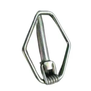 Best Price Industrial Zinc Hitch Pins High-Demand <b>Spring</b>-Loaded Locking Fasteners with <b>Steel</b> Linch for Export - Product Image 2