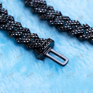 Collar de cadena de tenis de moissanita para hombre, joyería de Hip Hop audaz con piedras brillantes para estilo Streetwear - Product Image 6