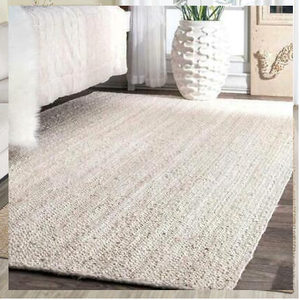 Alfombra de yute ecológica para sala de estar, dormitorio, pasillo, habitación de invitados, Hotel y oficina, alfombra anudada a mano, venta al por mayor - Product Image 2