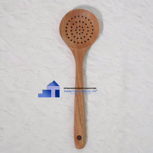 Ensemble de cuillères en bois de cuisine naturelle le plus vendu Cuillères en bois personnalisées pour la décoration de la maison du fabricant vietnamien pour les grossistes - Product Image 2