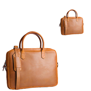 Maletín de Cuero Genuino Delgado y Suave para Portátil, Unisex, de Lujo, para Negocios, de 15 Pulgadas, Diseño Superior, Bolsos Personalizados - Product Image 1