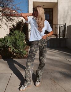 Pantalones Personalizados de Estilo Urbano, Tejido Ecológico Transpirable, Corte Ancho, Camuflaje, Estilo Carpintero, Tácticos, Holgados, para Hombre - Product Image 4