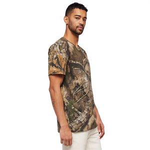 Camiseta de camuflaje para hombre 100% algodón Ringspun cuello redondo | Camiseta de manga corta para caza y exteriores | Camisa de camuflaje transpirable - Product Image 2