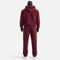 Ensemble de survêtement en velours personnalisé pour homme – Hoodie et pantalon de jogging en coton, coupe oversize, épais, vierge, mélange coton-polyester