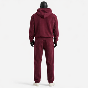 Conjunto de Chándal de Terciopelo Personalizado para Hombre, Sudadera con Capucha y Pantalones Jogger, Chándales Extra Grandes de Algodón Grueso, Mezcla de Algodón y Poliéster - Product Image 2