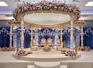 ชุดตกแต่งงานแต่งงานสไตล์ฮินดูมีลายใบไม้แกะสลักดีไซน์น่ารักสไตล์อินเดีย - Product Image 6