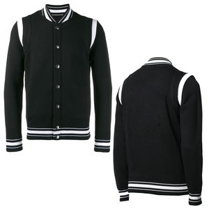 OEM Unisex Urbano Casual Abotonado Varsity Sportswear Bomber Jacket Cómodo Cuero Poliéster Algodón Diseño promocional - Product Image 6