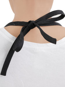 Cotton Kitchen Waist <b>Apron</b> with Quality Front Pocket & Adjustable Straps for Home & Hotel Use Available in Yellow & <b>Black</b> Colors - Product Image 6