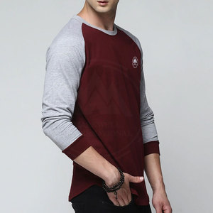 ล่าสุดแฟชั่นการออกแบบถนนสวมแขนยาวเสื้อยืดที่กำหนดเองพิมพ์โลโก้ผู้ชายแขนยาวเสื้อยืด - Product Image 5