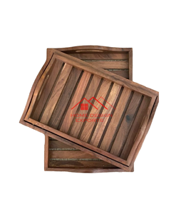 Plateau et assiettes de service de nourriture décoratifs pour la maison de forme ronde pour boissons et accessoires d'hôtel de service de nourriture - Product Image 6