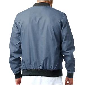 Wholesale Custom Logo <b>Men's</b> Winter Cotton Baseball Bomber <b>Jacket</b> with Stand Collar <b>Flight</b> Style Coated Processing - Product Image 5