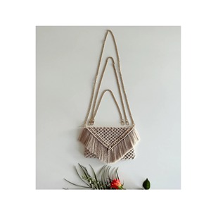 Superior Quality Designer <strong>Jute</strong> Canvas Pouch Bags With Chain Handle Custom Size Shape Handmade <strong>Sacks</strong> Daily Use For Women - Product Image 6