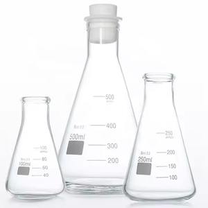 Verrerie de laboratoire de chimie, fiole Erlenmeyer graduée en verre borosilicate de 50 ml - Product Image 3