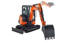 Miniexcavadora Hidráulica Compacta KX037-4 de 3.7 Toneladas con Cabina Cerrada para Motor, Alta Potencia de Excavación, Componentes Principales, Bomba, 1 Año de Garantía - Product Image 3