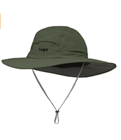 Chapeau de soleil personnalisé avec logo, protection UV, chapeau boonie pour la pêche, la randonnée, le jardin, la plage, 100% coton denim, fermeture à cordon, Bangladesh