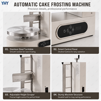Machine à décorer les gâteaux électrique professionnelle 200W avec plateau tournant automatique stable pour boulangeries, pâtisseries et confiseries