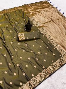 Attrayant Banarsi Soie Avec Zari Tissage Saree Femme Fabricant De Mode De Surat Au Taux Le Plus Bas - Product Image 6