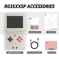 Consola de Juegos Plegable RG35XXSP Anbernic, Consola de Videojuegos Retro con Sistema Linux de 3.5 Pulgadas para Jugar Juegos de Game Boy