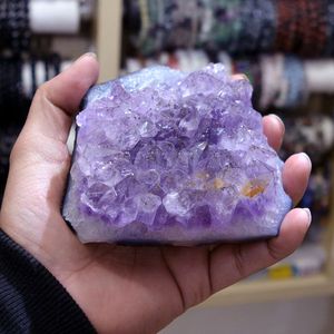 Natural Purple Amethyst <b>Crystal</b> <b>Cluster</b> for Reiki Healing-200g - Product Image 2