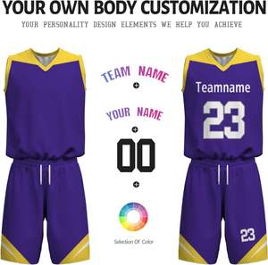 Vente en gros de maillots de basket-ball personnalisés à sublimation uniformes de basket-ball personnalisés abordables pour les jeunes - Product Image 4