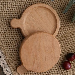 Posavasos natural hecho a mano con forma de conejo encantador de árbol de madera de acacia posavasos de madera de alta calidad OEM acepta - Product Image 4